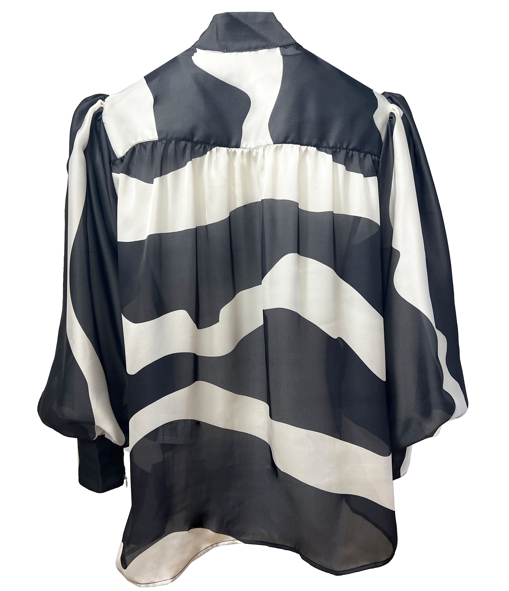 Butterfly Silk Aumoe Shirt - OTT Zebra - Sweepstake Winners™