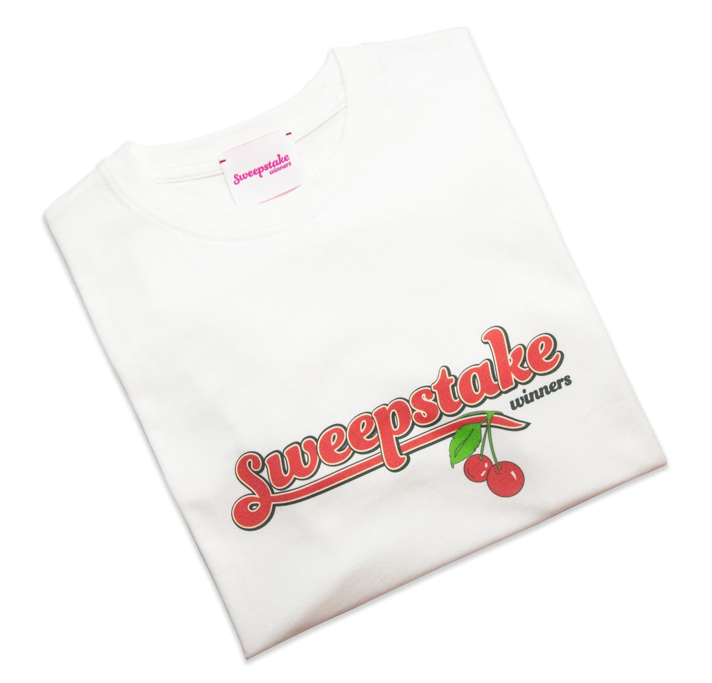 Cherries Logo Tee (White) - Sweepstake Winners™