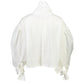 Cropped Painter Shirt - White Silk/Cotton blend - Sweepstake Winners™