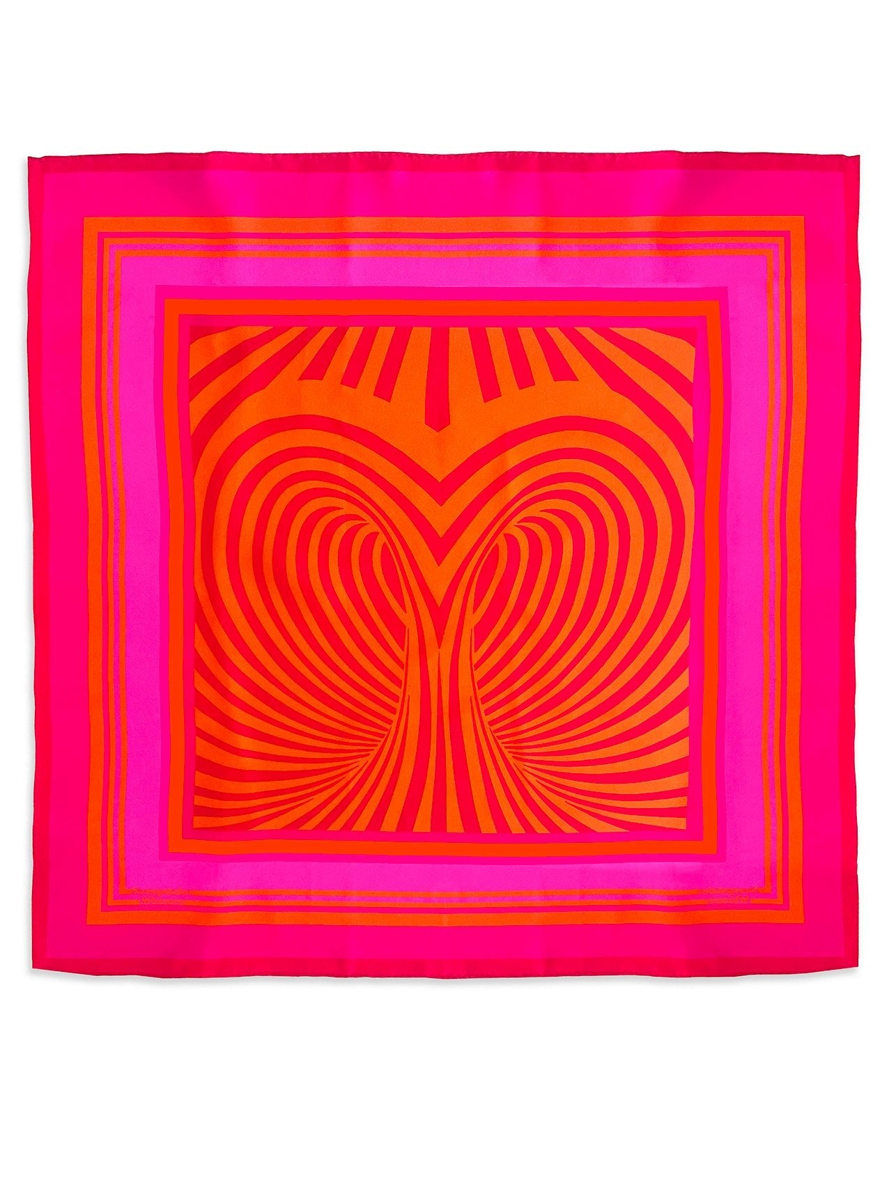 Hot pink & orange ā waha silk scarf - Sweepstake Winners™