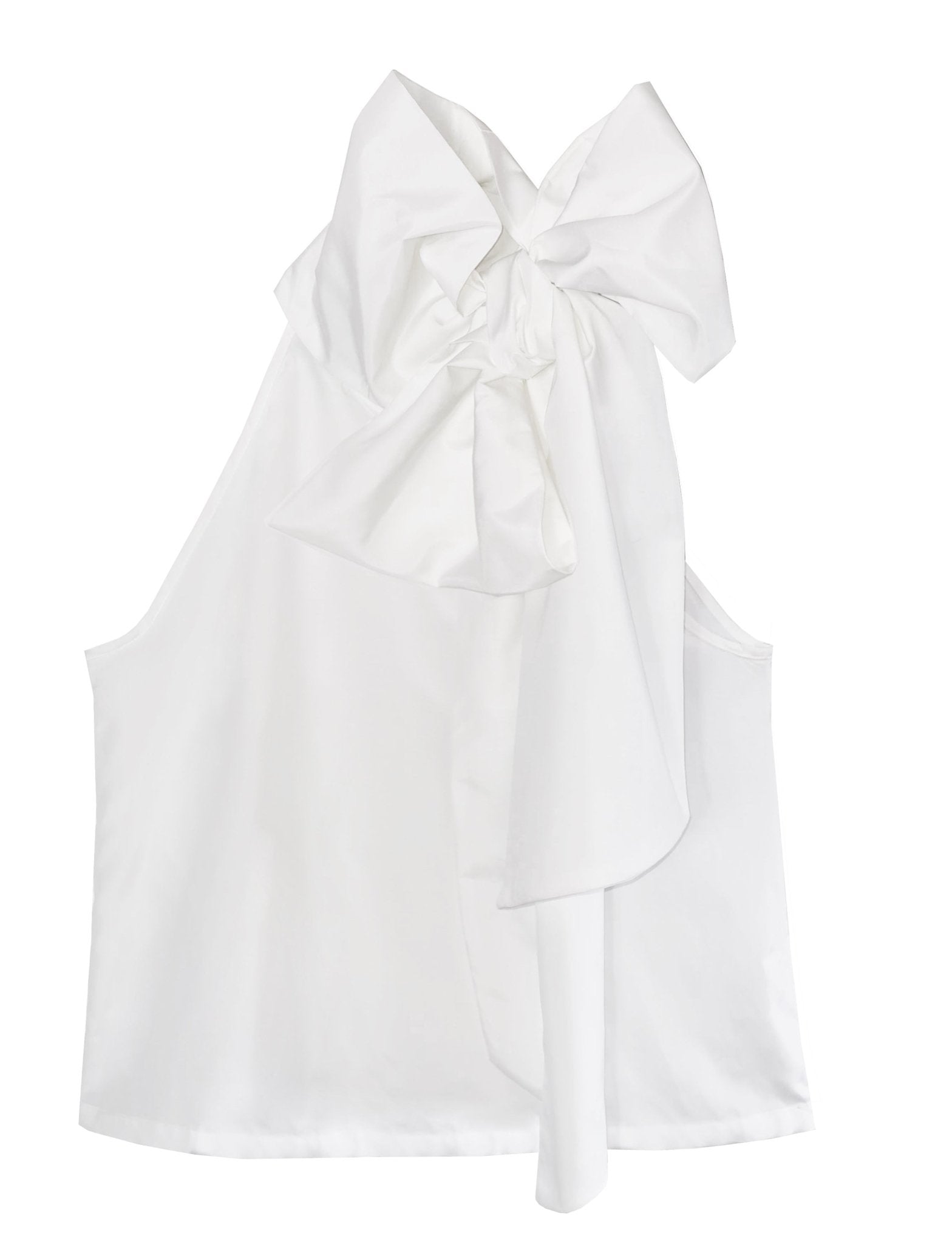 Maia Tie Top - White Cotton/Silk - Sweepstake Winners™