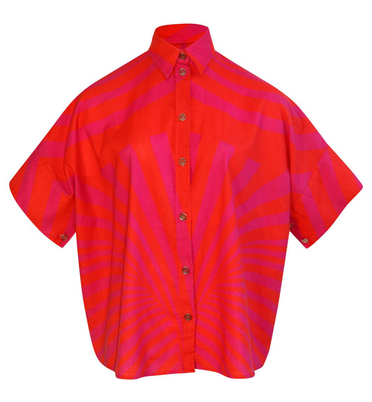 Tāhuna shirt - ā waha (hot pink/orange) - Sweepstake Winners™