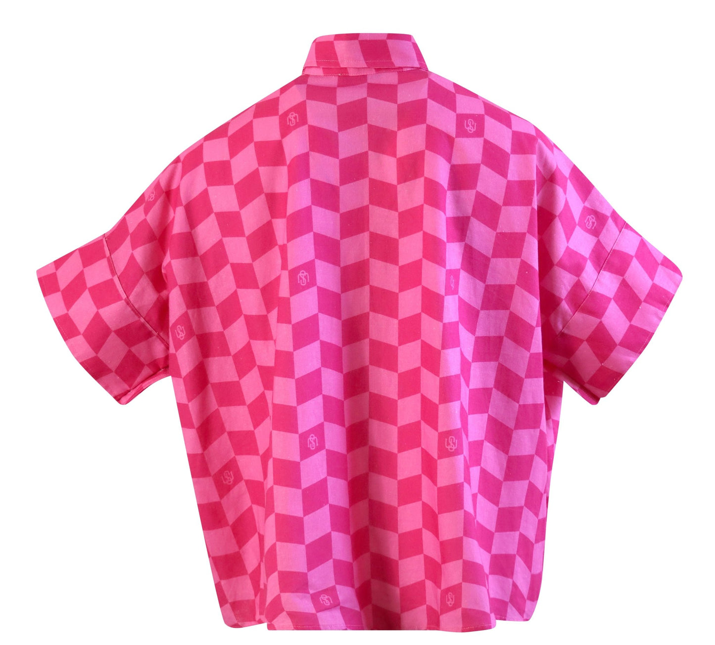 Tāhuna shirt - Pink Geometric - Sweepstake Winners™