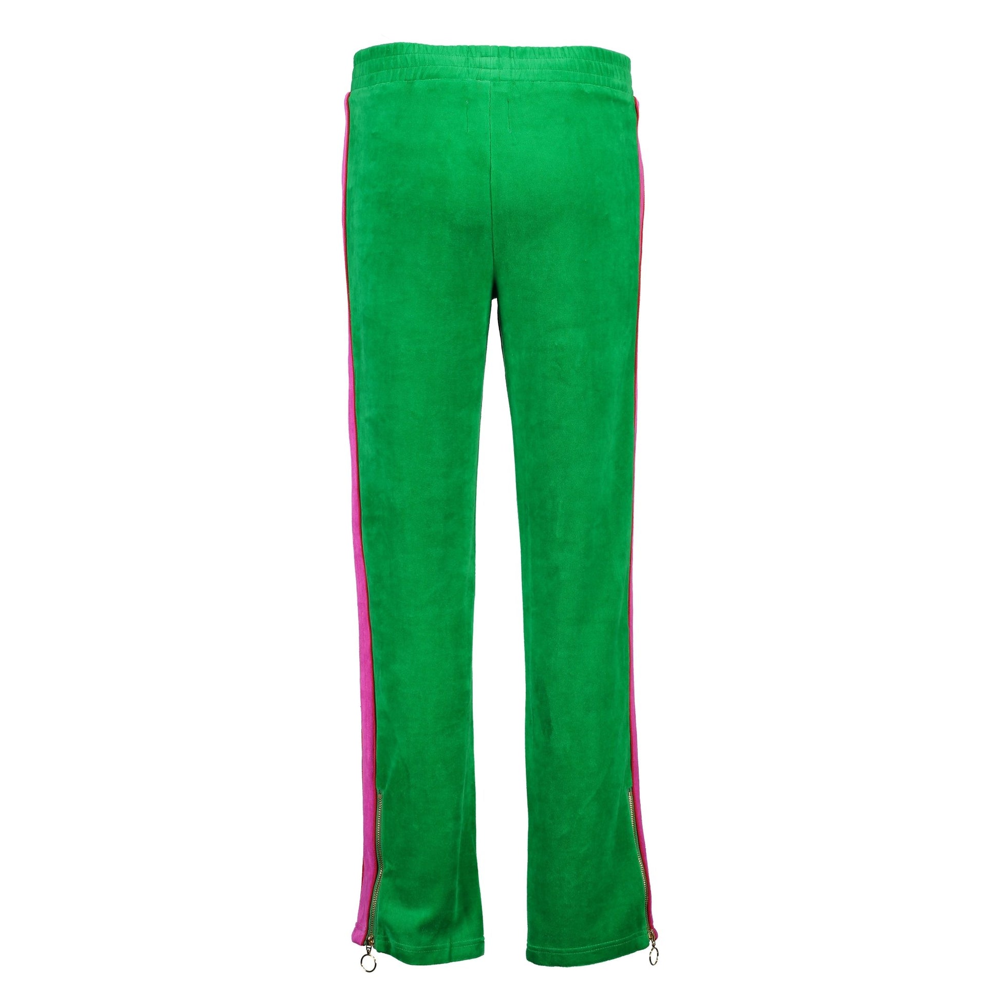 Velour Jogging Pants (Jungle Green/Hot Pink) - Sweepstake Winners™